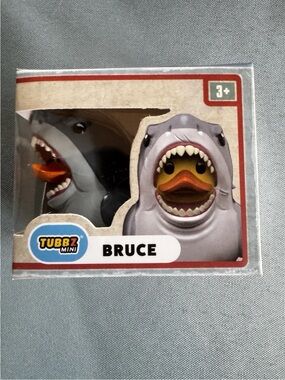 New Mini TUBBZ 2" Rubber Duck Jaws BRUCE the Shark Jeep Decor